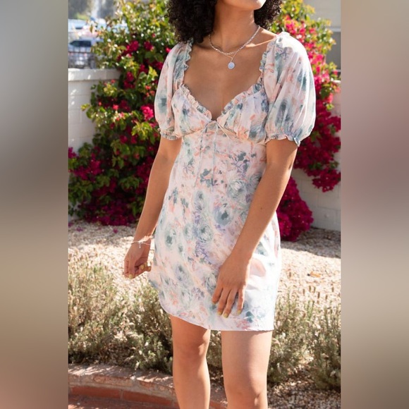 Grade & Gather Floral Mini Dress - Picture 7 of 7